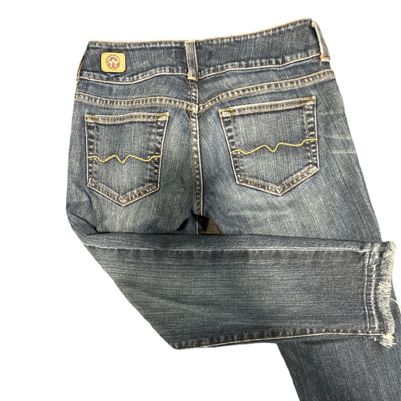 Red Engine Cropped Jean Dark Wash Size 28 - Picture 2 of 2